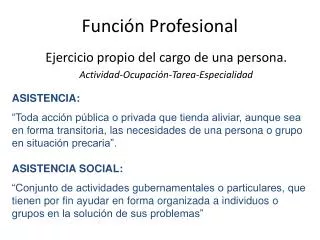 funci n profesional