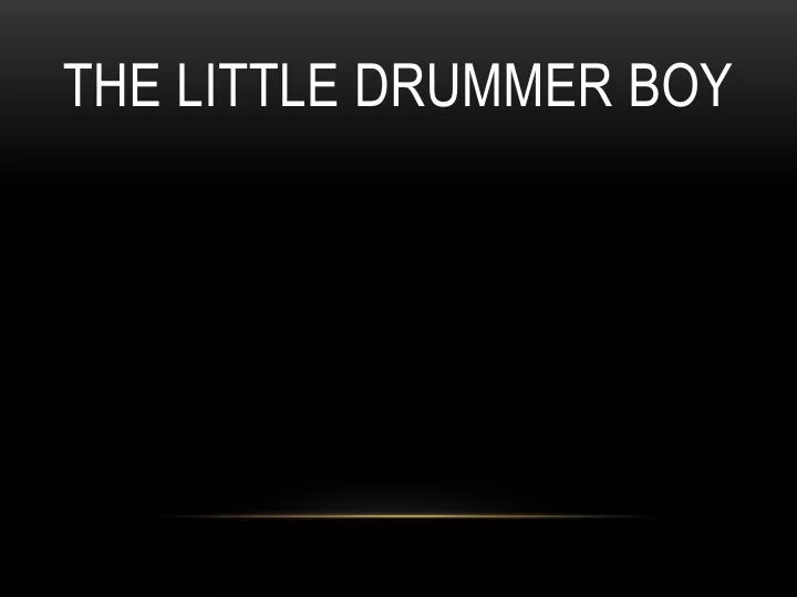 the little drummer boy