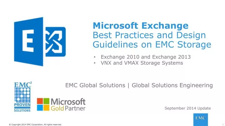 microsoft exchange best practices and design guidelines on emc storage