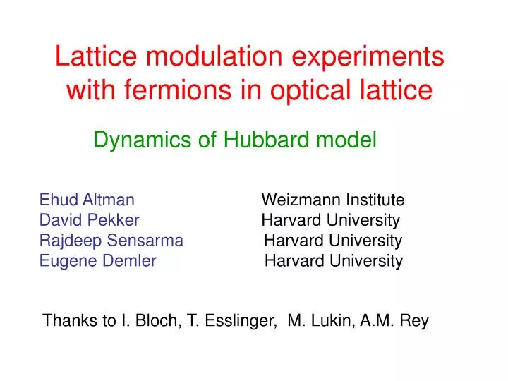 lattice modulation experiments with fermions in optical lattice