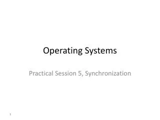 Operating Systems