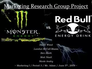 Marketing Research Group Project