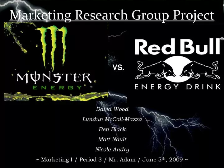 marketing research group project
