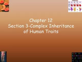 chapter 12 section 3 complex inheritance of human traits