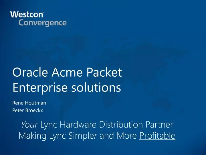 oracle acme packet enterprise solutions