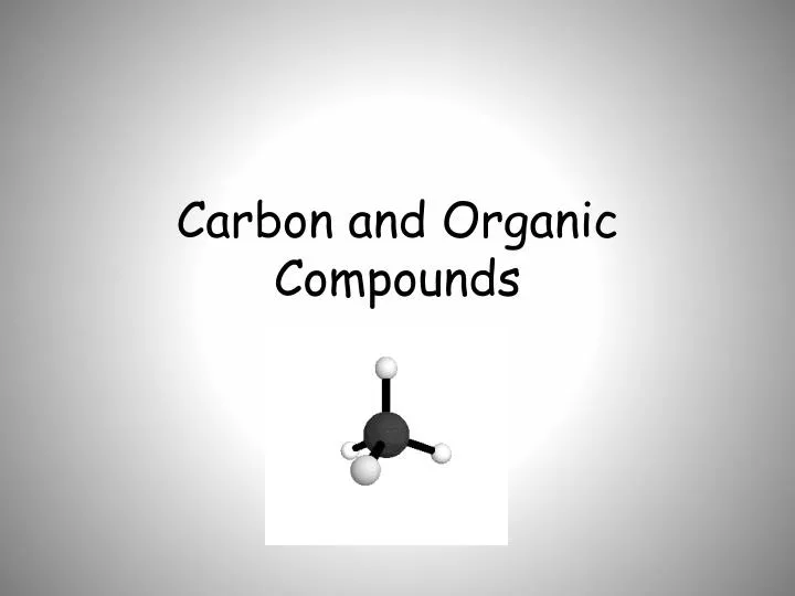 carbon and organic compounds