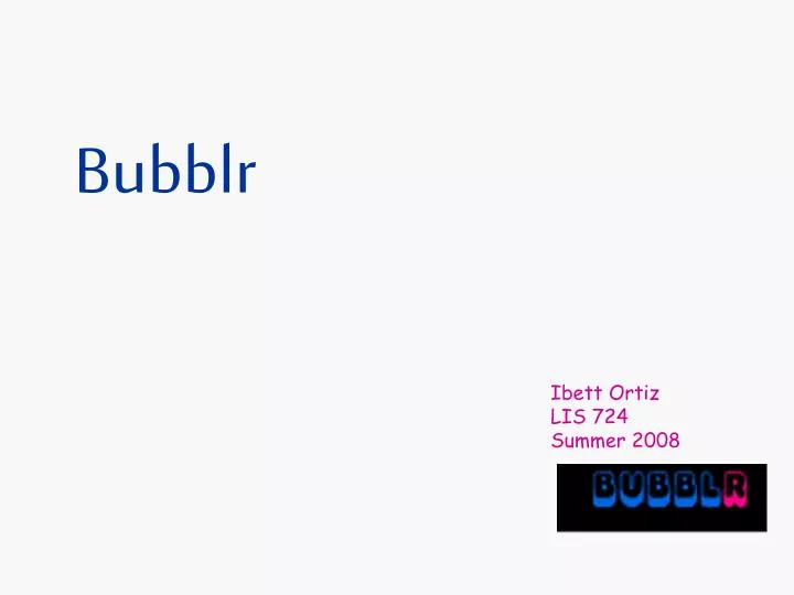 bubblr