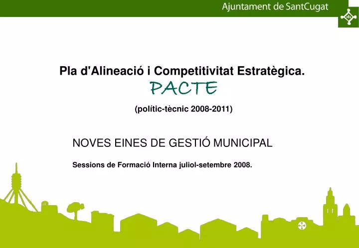 pla d alineaci i competitivitat estrat gica pacte pol tic t cnic 2008 2011