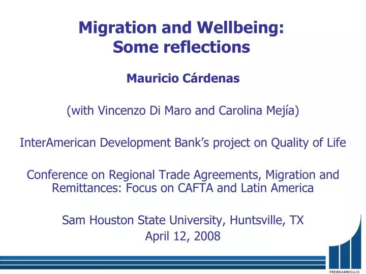migration and wellbeing some reflections