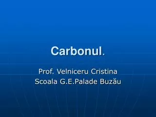 carbonul