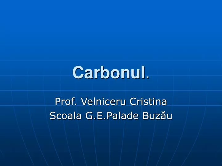carbonul