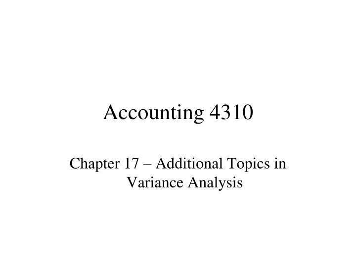 accounting 4310