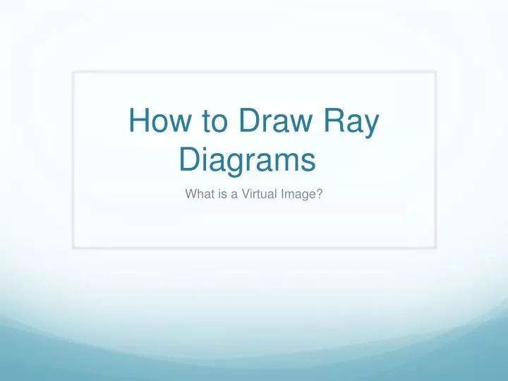 how to draw ray diagrams