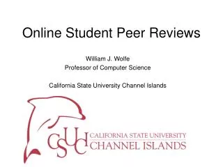 Online Student Peer Reviews