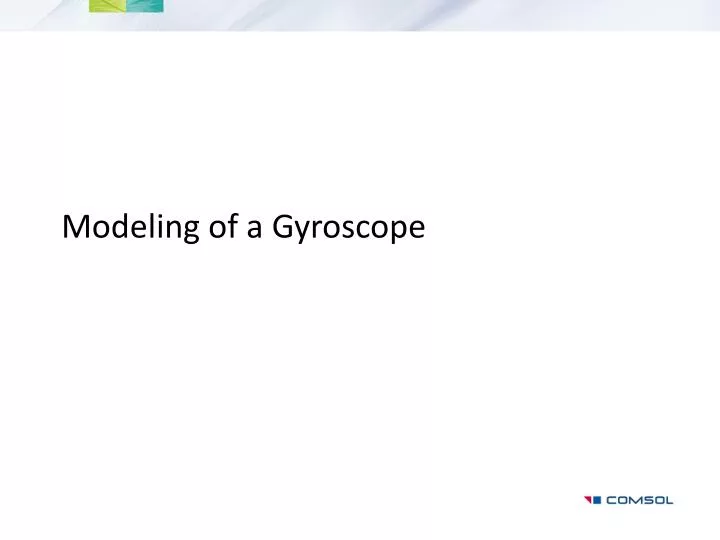 modeling of a gyroscope