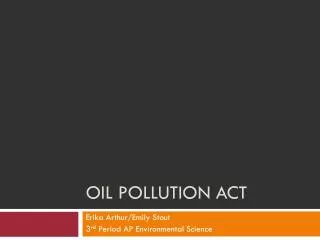Oil Pollution Act