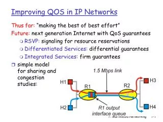 Improving QOS in IP Networks