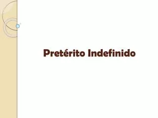 pret rito indefinido