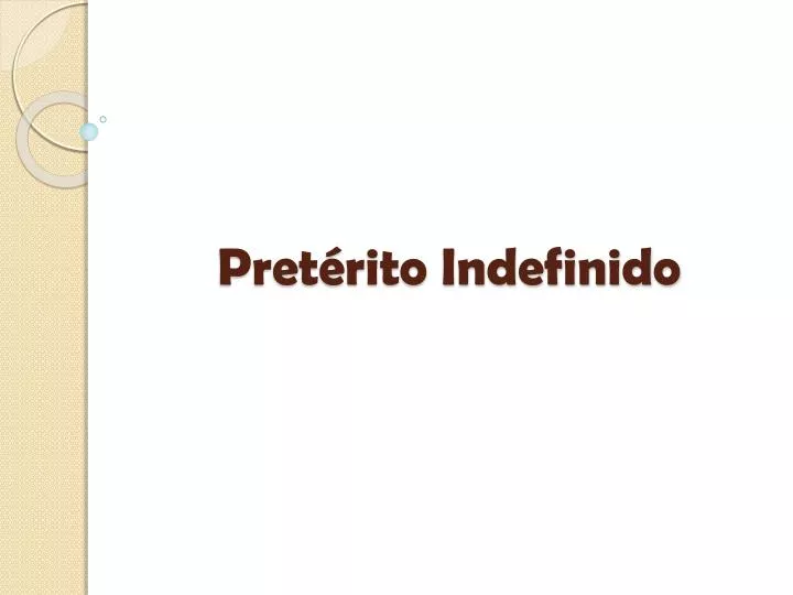 pret rito indefinido