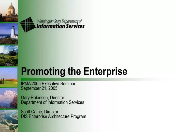 promoting the enterprise