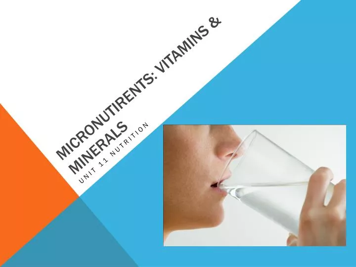 micronutirents vitamins minerals