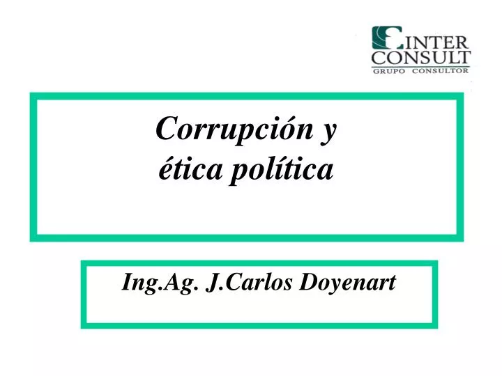 corrupci n y tica pol tica