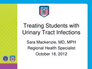 Treating Students with Urinary Tract Infections