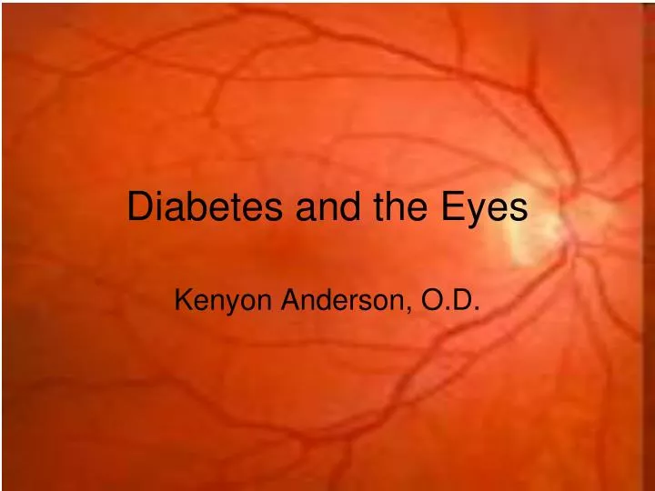 diabetes and the eyes