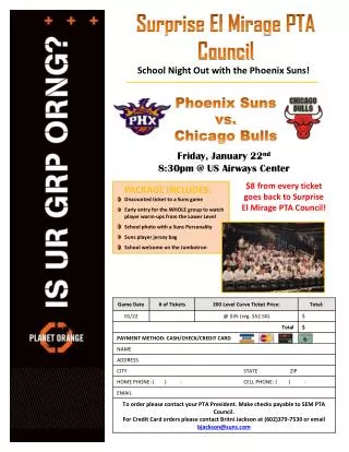 PACKAGE INCLUDES: Discounted ticket to a Suns game Early entry for the WHOLE group to watch