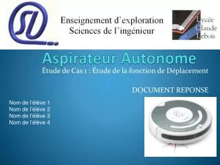 aspirateur autonome