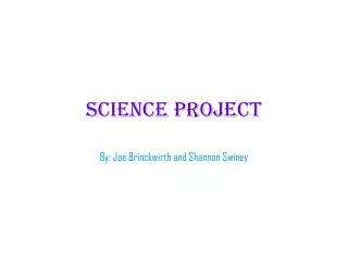 Science project