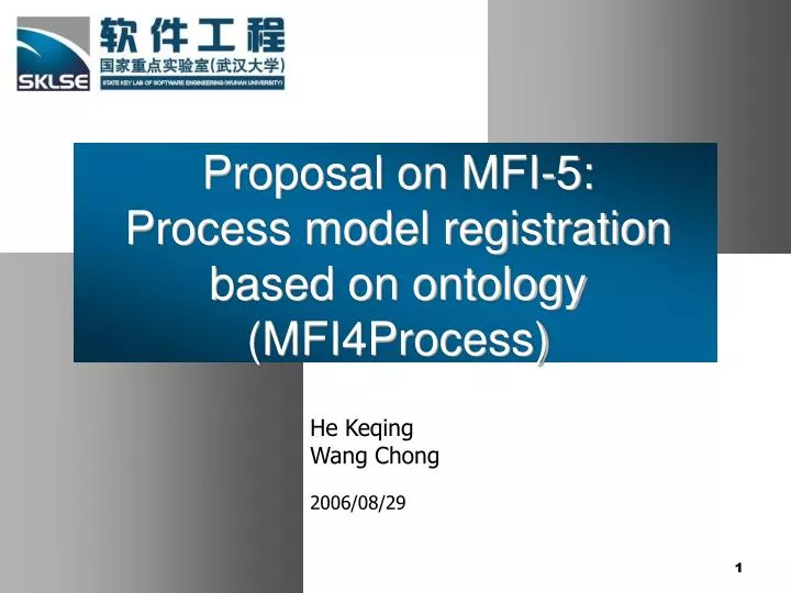proposal on mfi 5 process model registration based on ontology mfi4process