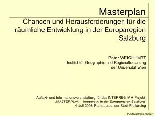 masterplan chancen und herausforderungen f r die r umliche entwicklung in der europaregion salzburg