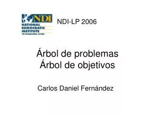 rbol de problemas rbol de objetivos