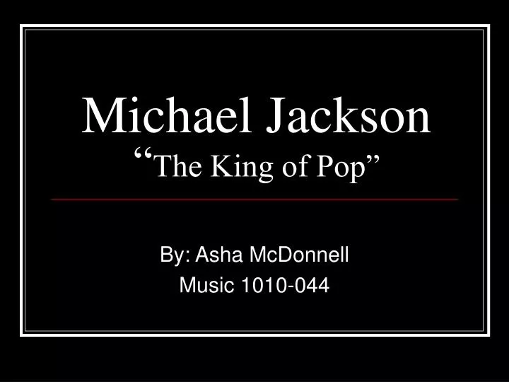 michael jackson the king of pop