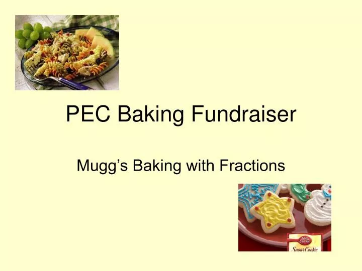 pec baking fundraiser