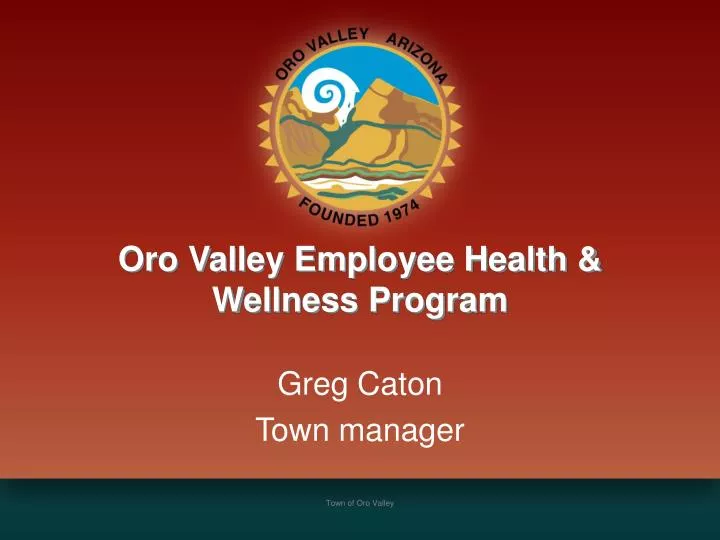 oro valley employee health wellness program