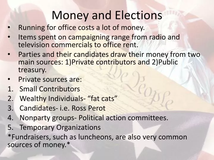 money and elections