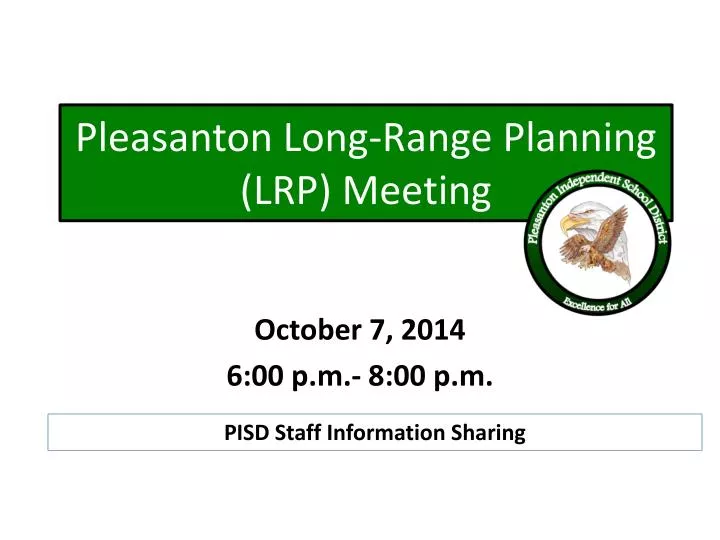 pleasanton long range planning lrp meeting