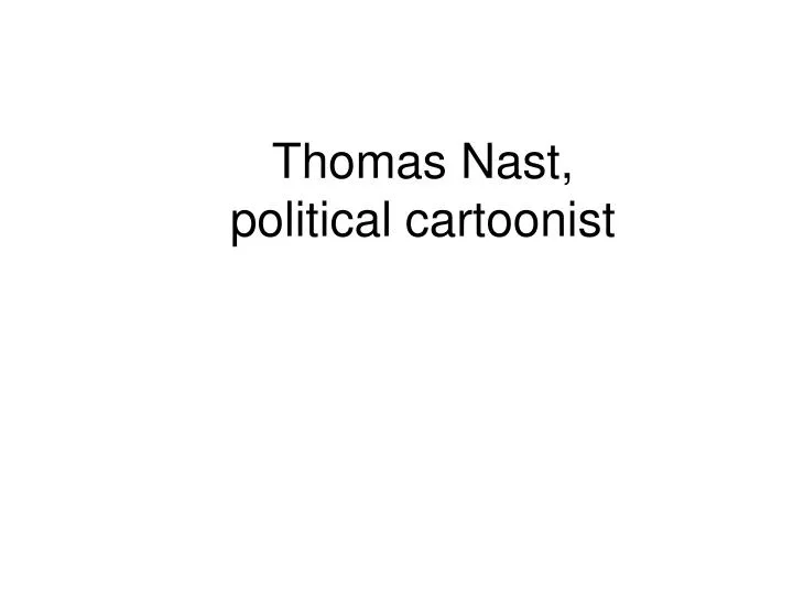 thomas nast political cartoonist