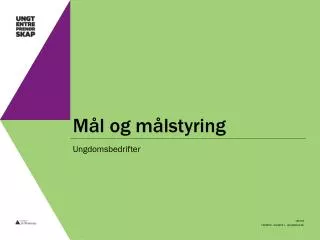 Mål og målstyring