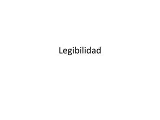 legibilidad