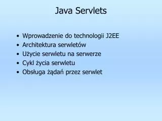 java servlets