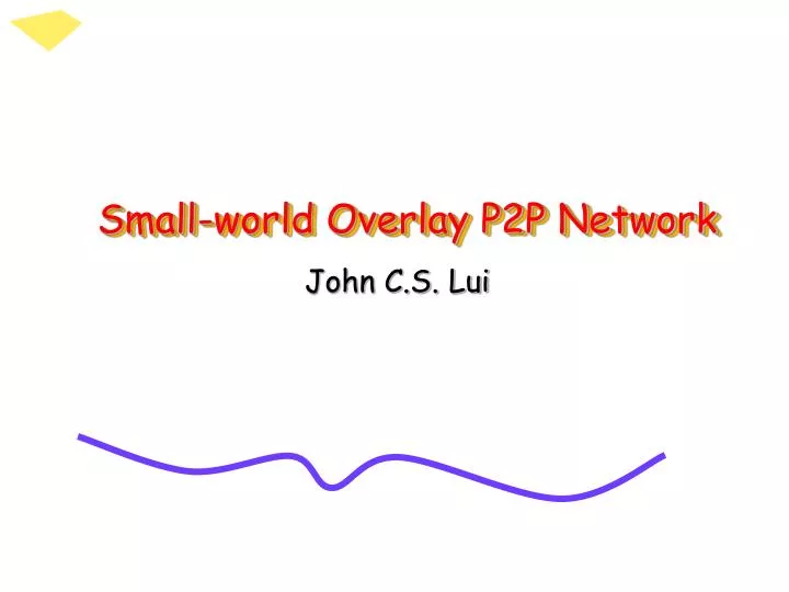 small world overlay p2p network