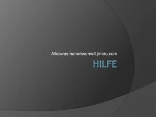 alleswasmanwissenwill jimdo com