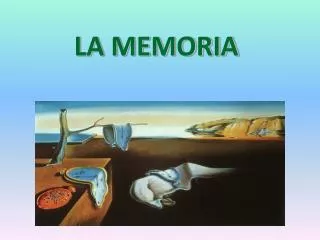 la memoria