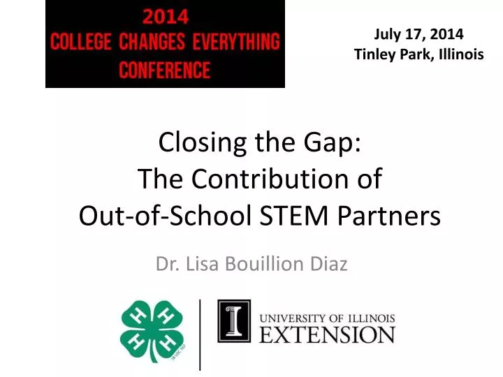 closing the gap the contribution of out of school stem partners