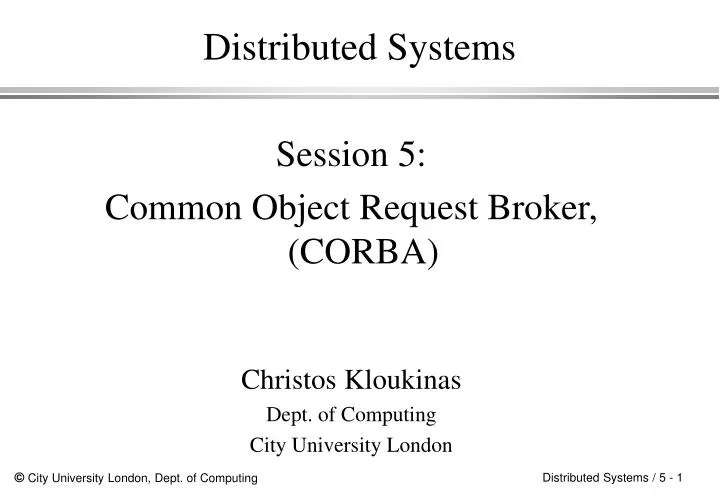 distributed systems