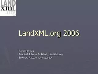 landxml org 2006