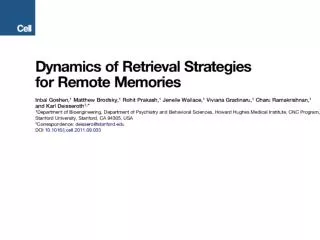 Remote memory